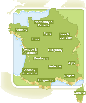 France campsites map